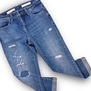 Pilcro x Anthropologie Size 27 Hyphen Distressed Jean Denim Ankle